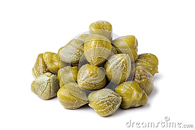 Heap of capers Stock Photo