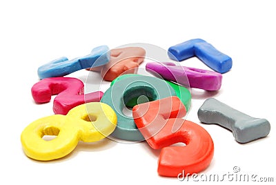 Heap of Digits Stock Photo