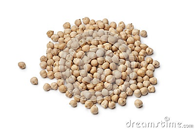 Heap of dried chickpeas Stock Photo