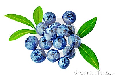 Heap fresh blueberrys Stock Photo