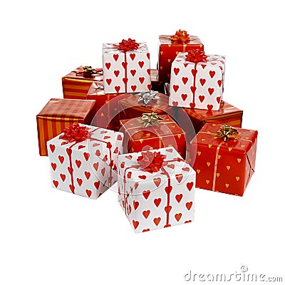 Heap of gifts Stock Photo