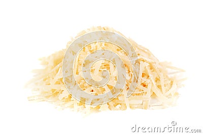 Heap of grated parmesan Stock Photo