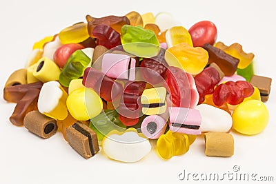 Heap of gummy candy Stock Photo