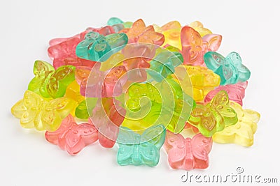 Heap of gummy candy Stock Photo
