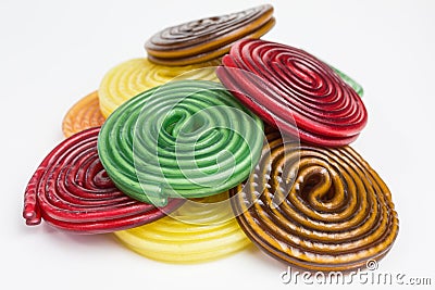 Heap of gummy candy Stock Photo