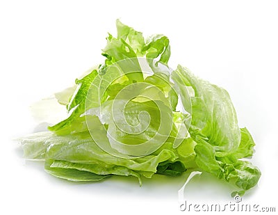 Heap of iceberg lettuce Stock Photo