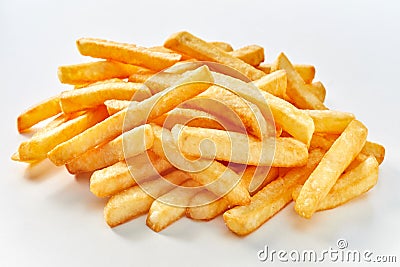 Heap of long french fries Stock Photo