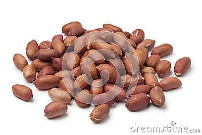 Heap of peeled peanuts Stock Photo