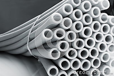Heap of pipes Stock Photo