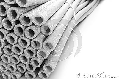 Heap of pipes Stock Photo