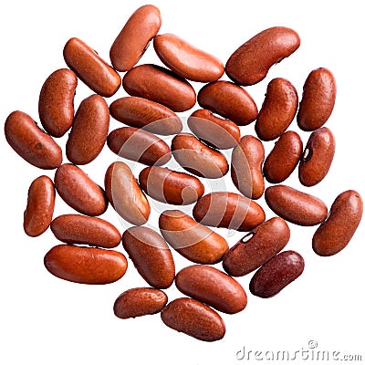 A heap of quality seeds of brown beans, for your adorable garden. Stock Photo