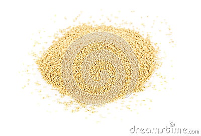 Heap of raw, uncooked amaranth seeds Stock Photo