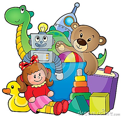 Heap of toys Vector Illustration