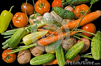 Heap of vegetables 2 Stock Photo