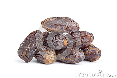 Heap of whole dried dates Stock Photo