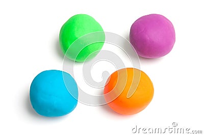 Heaps of plasticine Stock Photo