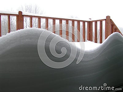 Heaps of snow Stock Photo