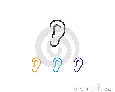 Hear icon logo design template Vector Illustration