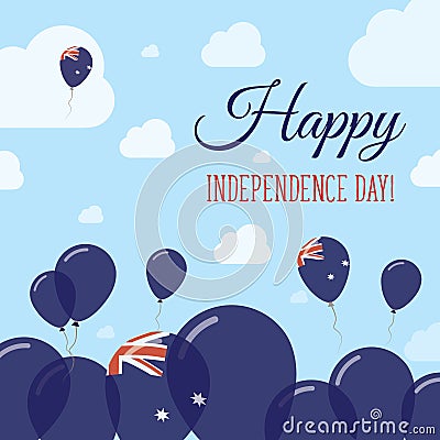 Heard and McDonald Islands Independence Day Flat. Vector Illustration