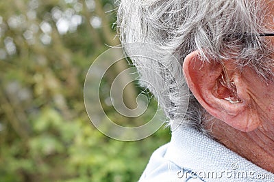 Hearing device Stock Photo