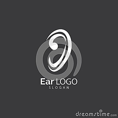 Hearing Logo Template vector icon design Vector Illustration