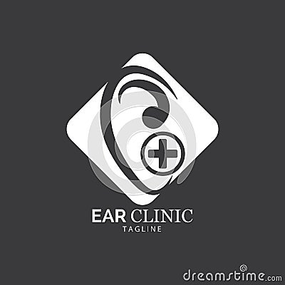 Hearing Logo Template vector icon design Vector Illustration