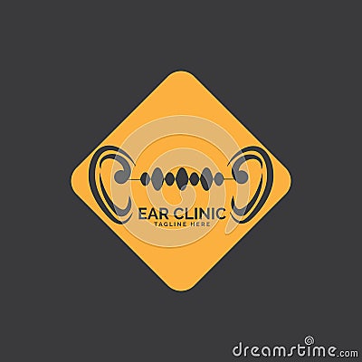 Hearing Logo Template vector icon design Vector Illustration