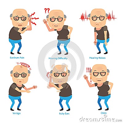 Hearing Loss Vector Illustration