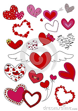 Heart 0f love Vector Illustration