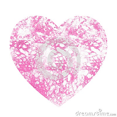 Heart with abstract pink background Stock Photo