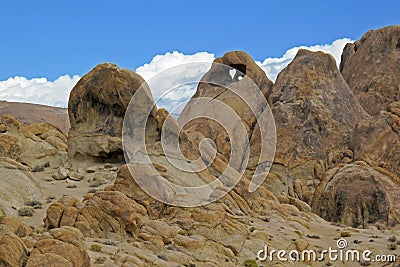 Heart Arch in the Alabama Hills west of Lone Pine, USA Stock Photo