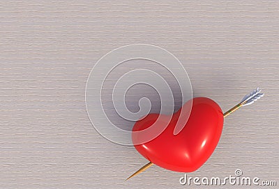 Heart with arrows archer Stock Photo