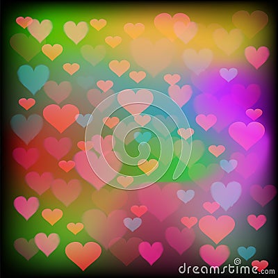 Heart Background Vector Illustration