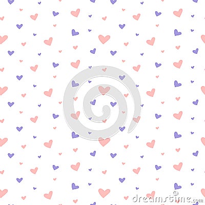 seamless heart pattern and background vector illustration Vector Illustration