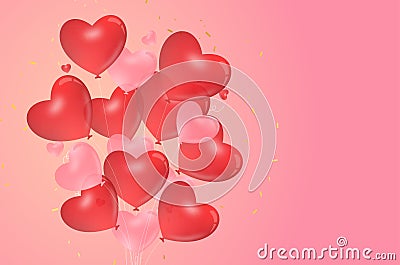 heart balloon valentine Vector Illustration