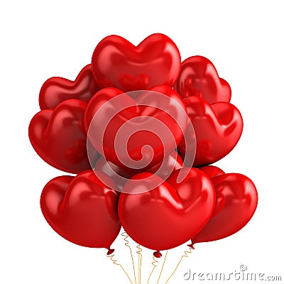 Heart balloons Stock Photo