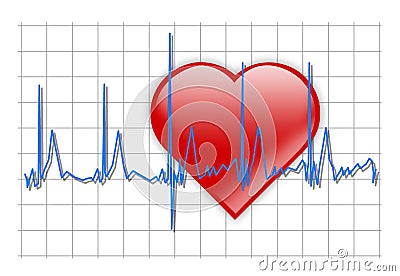 Heart beat Stock Photo