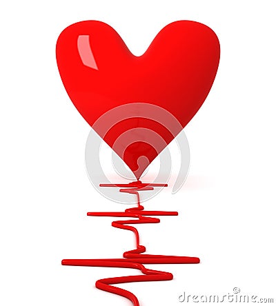 Heart beat Stock Photo