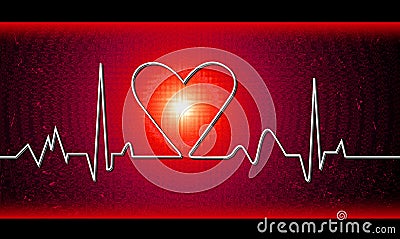 Heart beat Stock Photo