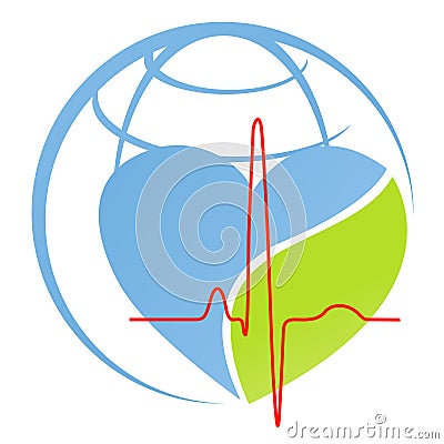 Heart beat Vector Illustration