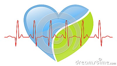 Heart beat Vector Illustration