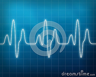 Heart beat monitor Stock Photo