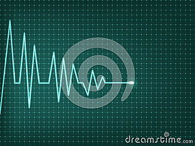 Heart beats cardiogram Stock Photo