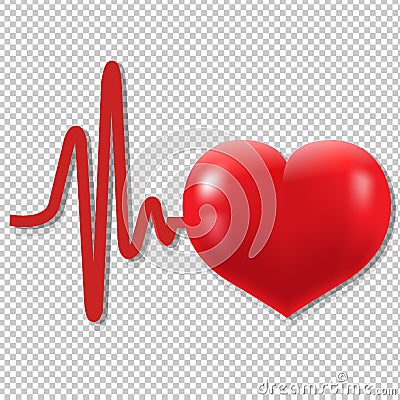 Heart Beats Vector Illustration