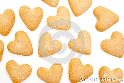 Heart biscuits Stock Photo