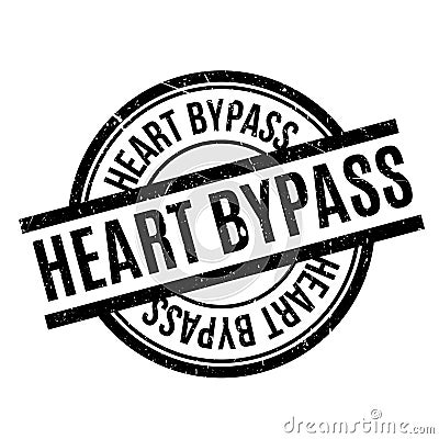 Heart Bypass rubber stamp Stock Photo