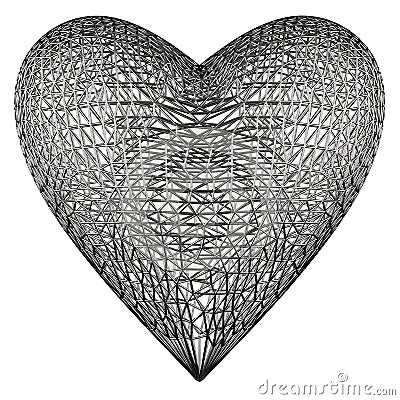 Heart cage Stock Photo