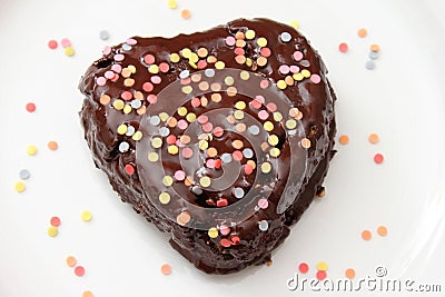 Heart Cake Stock Photo