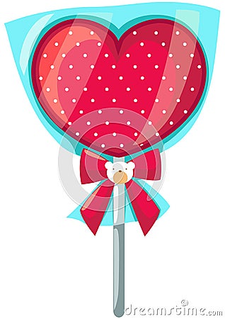 Heart candy Vector Illustration
