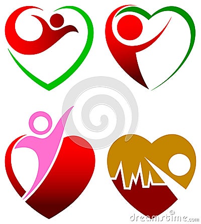 Heart care Vector Illustration